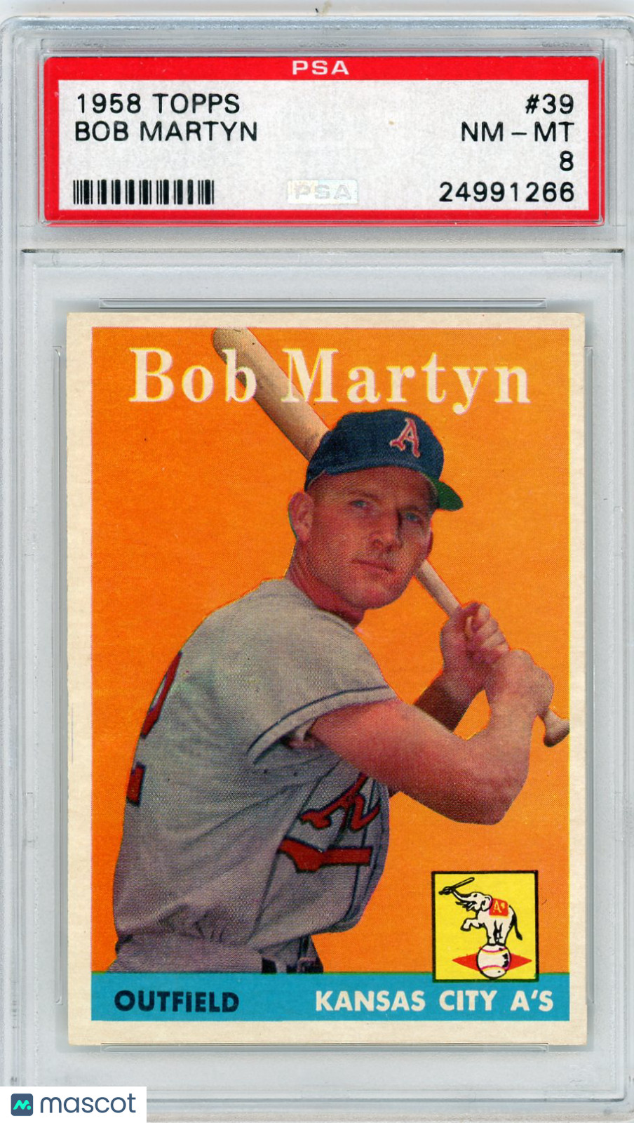 1958 Topps Bob Martyn #39 PSA 8