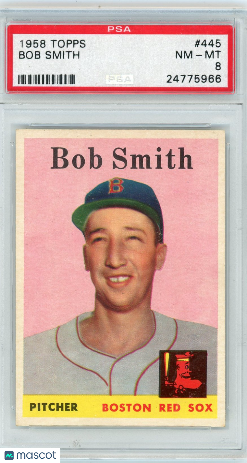 1958 Topps Bob Smith #445 PSA 8