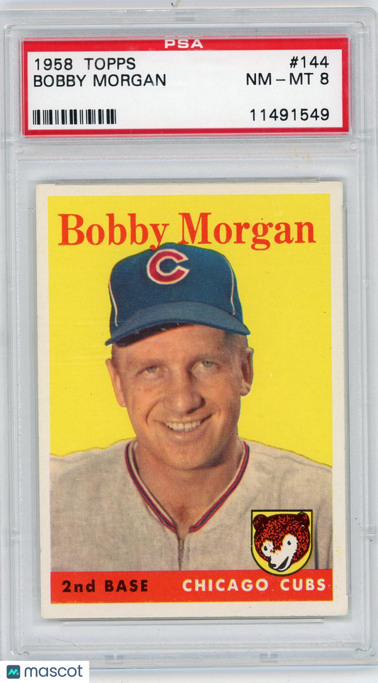 1958 Topps Bobby Morgan #144 PSA 8