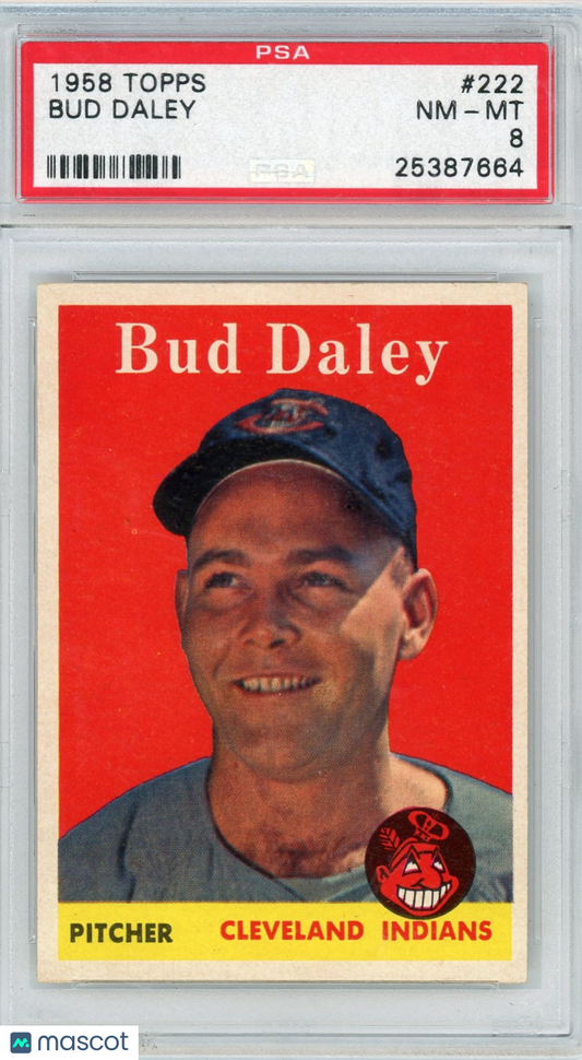 1958 Topps Bud Daley #222 PSA 8