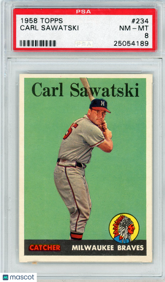 1958 Topps Carl Sawatski #234 PSA 8