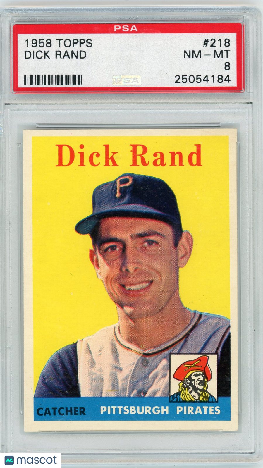 1958 Topps Dick Rand #218 PSA 8