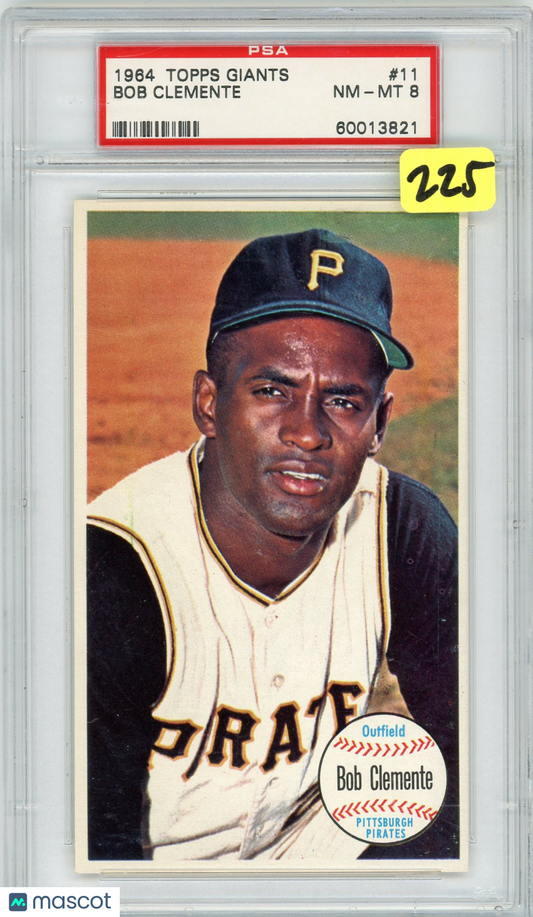 1964 Topps Giants Bob Clemente #11 PSA 8