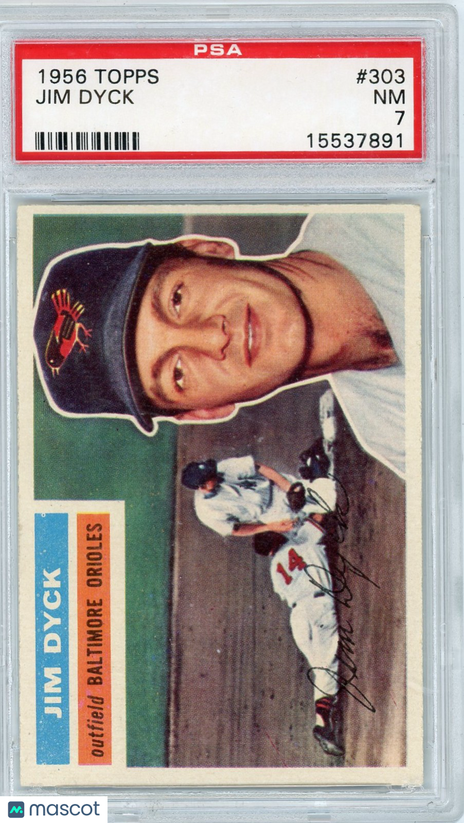 1956 Topps Jim Dyck #303 PSA 7