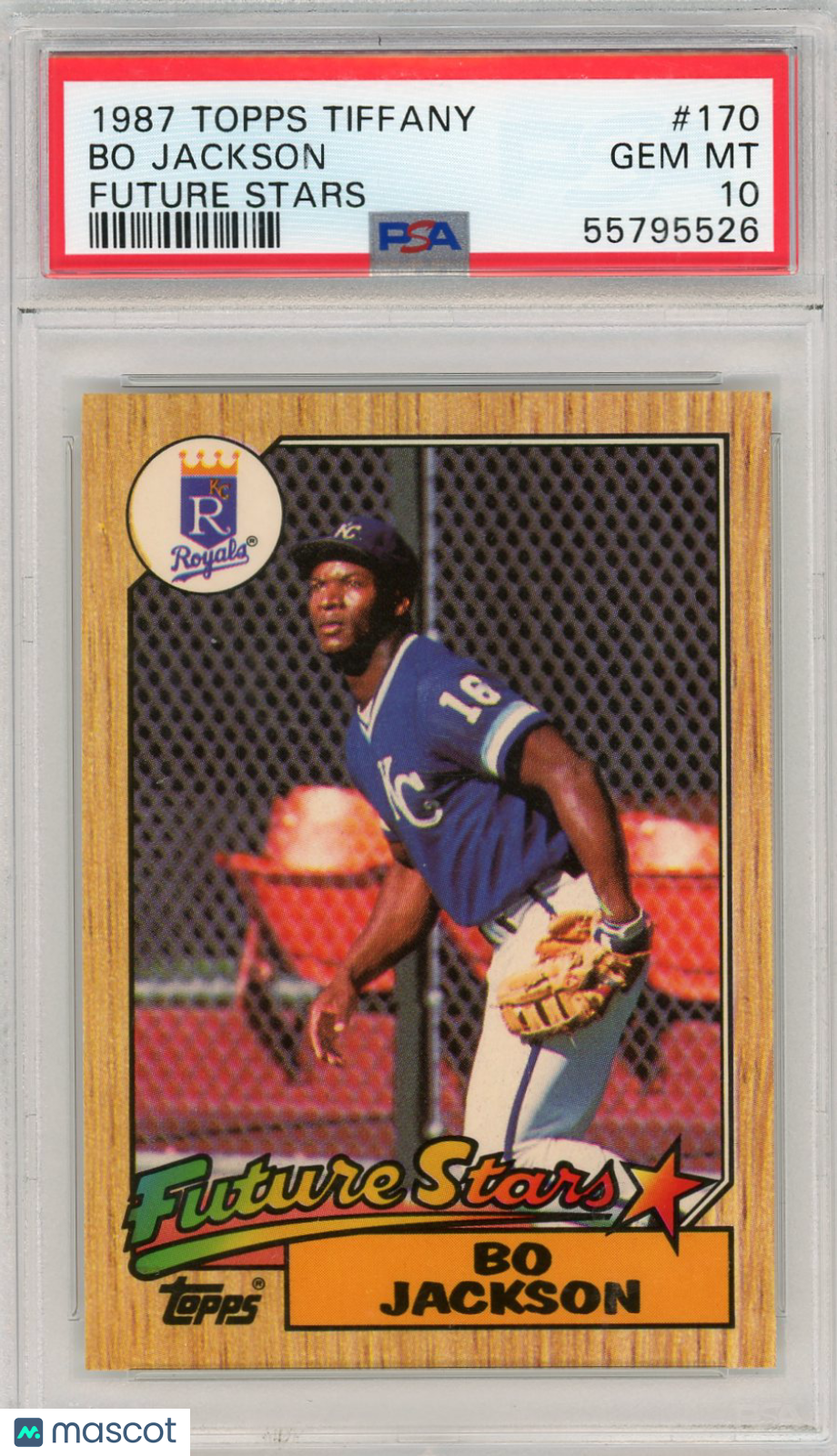 1987 Topps Tiffany Bo Jackson #170 Future Stars PSA 10