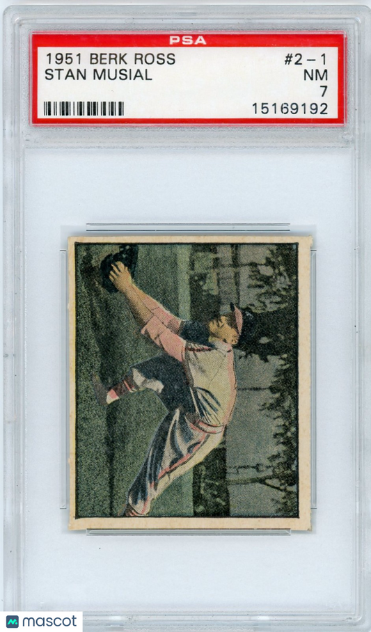 1951 Berk Ross Stan Musial #2-1 PSA 7
