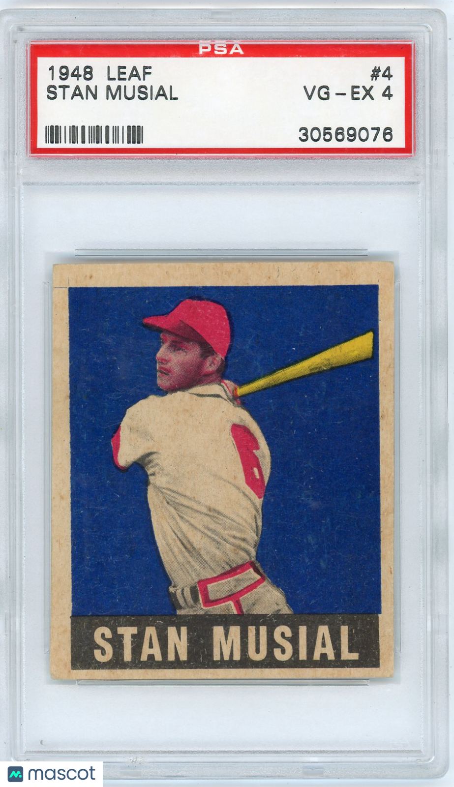 1948 Leaf Stan Musial #4 PSA 4