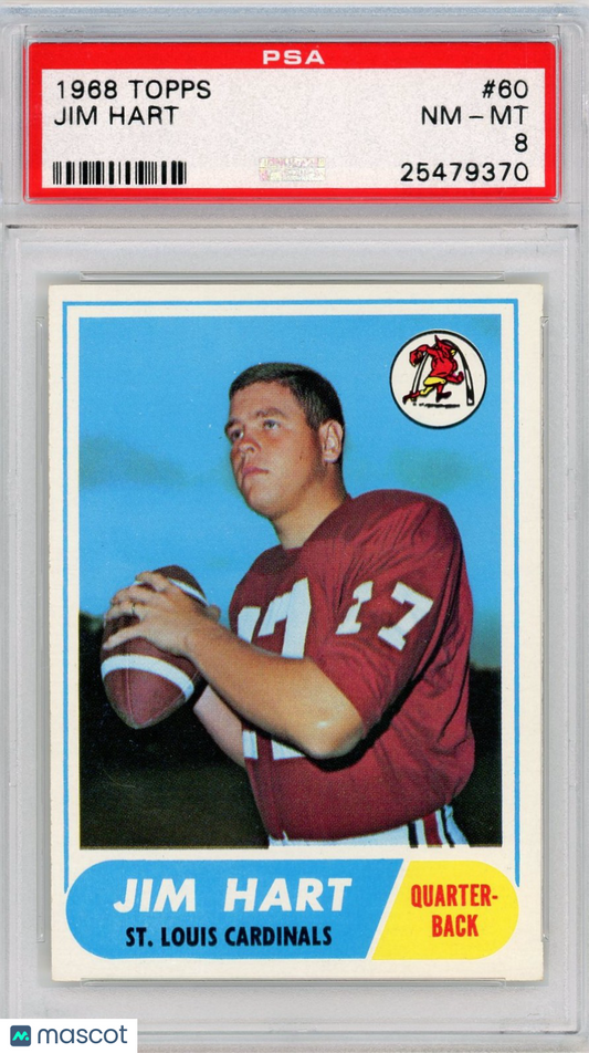 1968 Topps Jim Hart #60 PSA 8