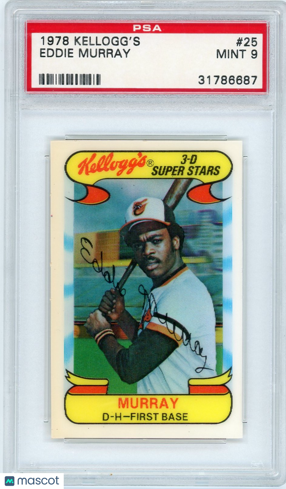 1978 Kellogg's Eddie Murray #25 PSA 9