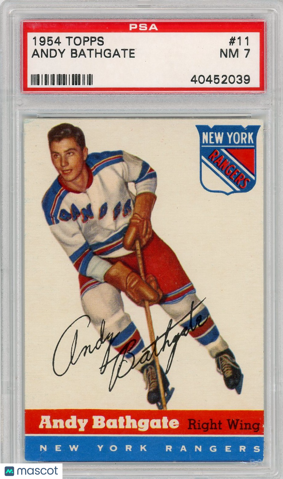 1954 Topps Andy Bathgate #11 PSA 7