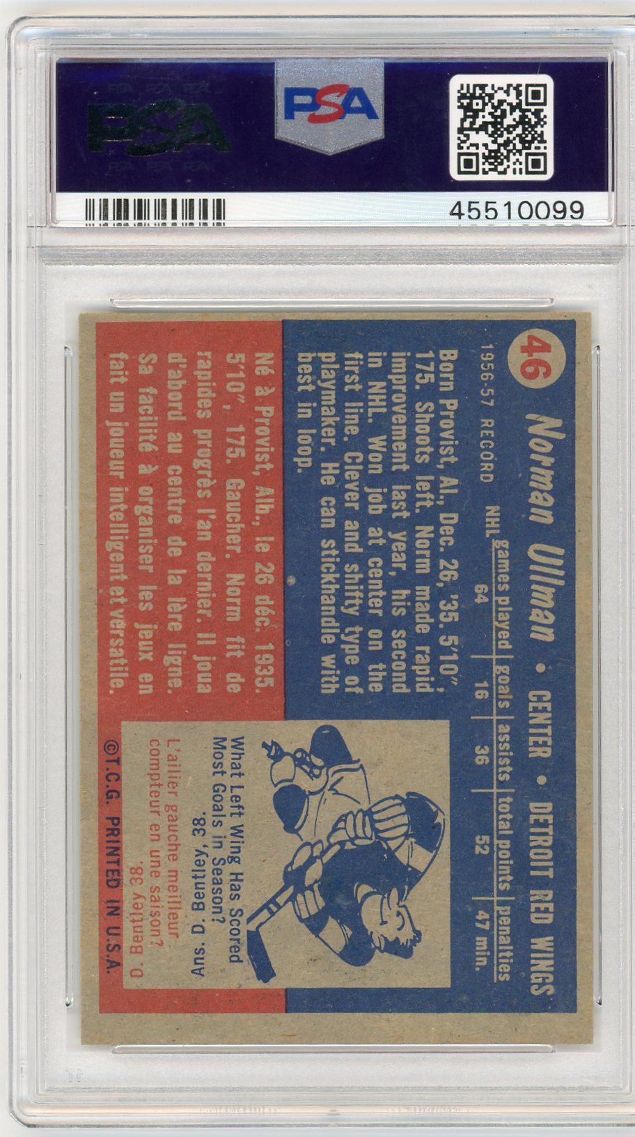 1957 Topps Norm Ullman #46 PSA 6