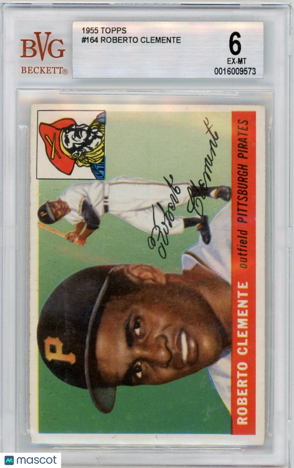 1955 Topps Roberto Clemente #164 BVG 6 Rookie