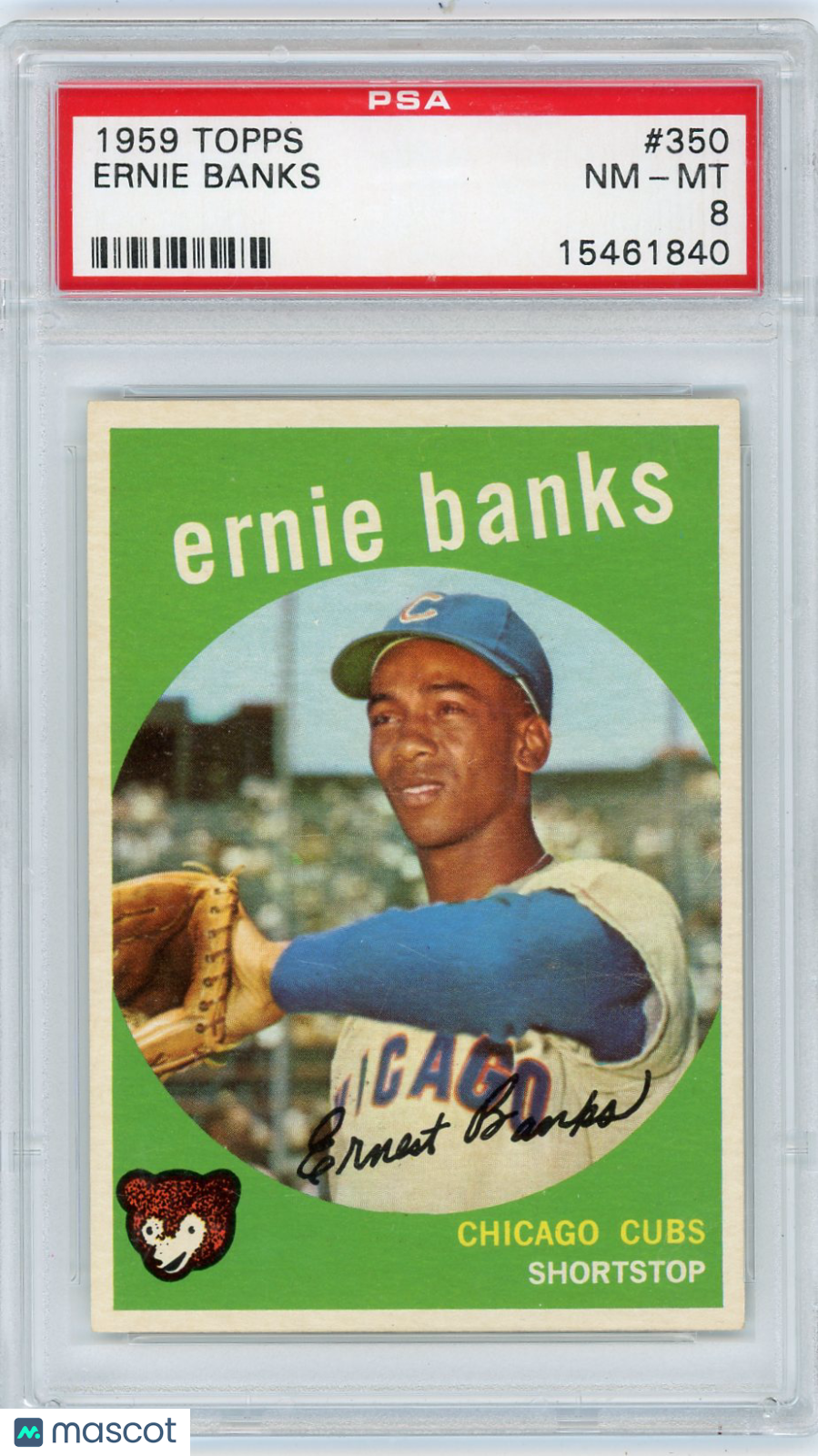 1959 Topps Ernie Banks #350 PSA 8