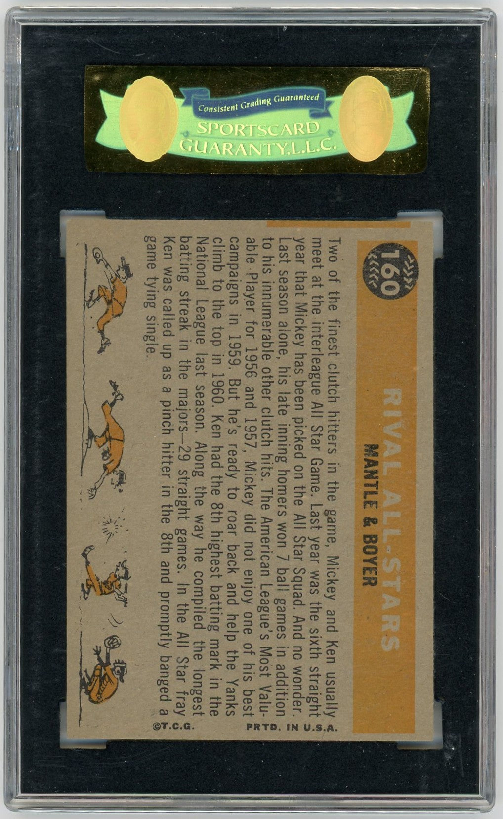 1960 Topps Rival All Stars #160 Rival All Stars SGC 7.5
