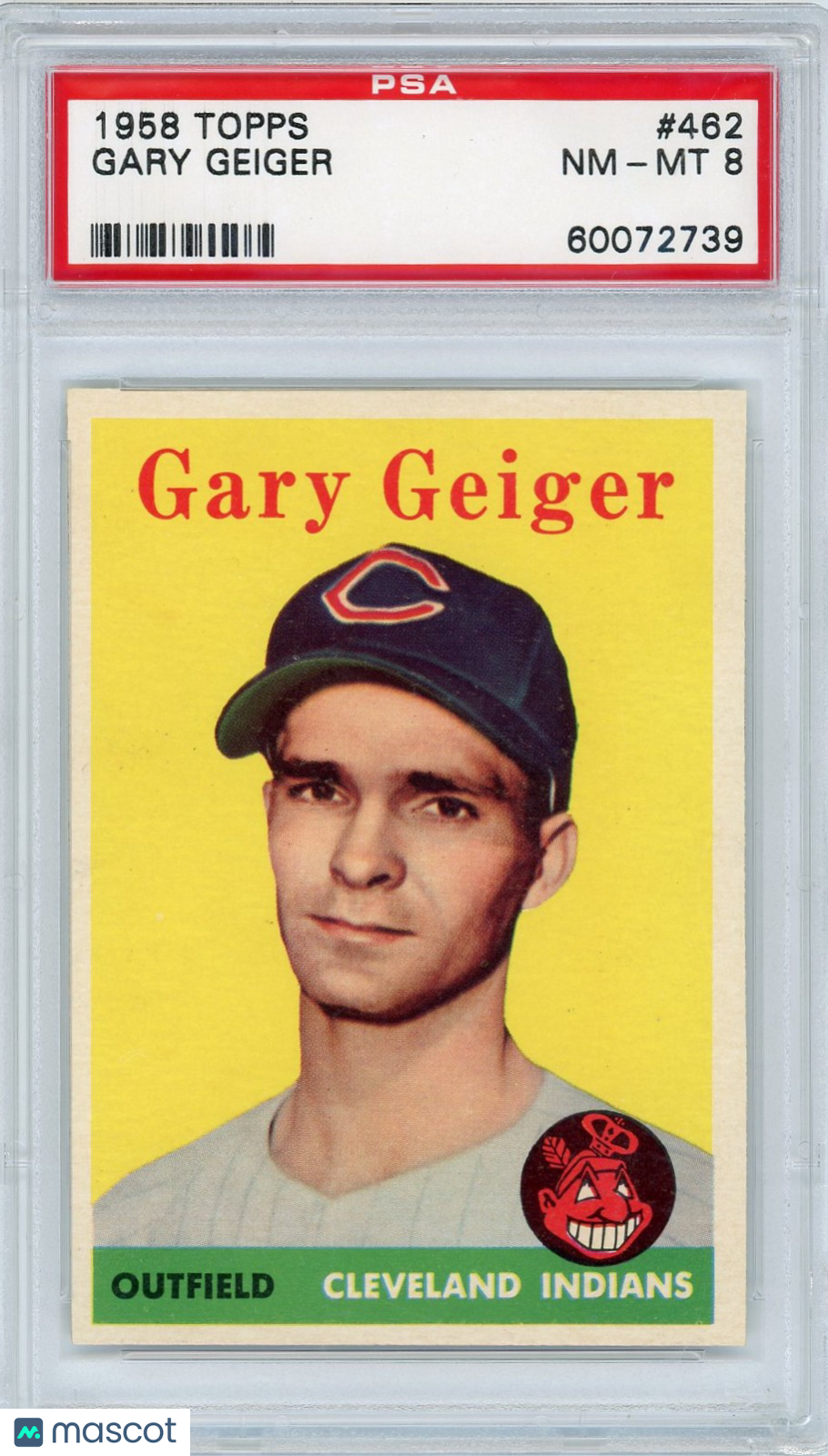 1958 Topps Gary Geiger #462 PSA 8