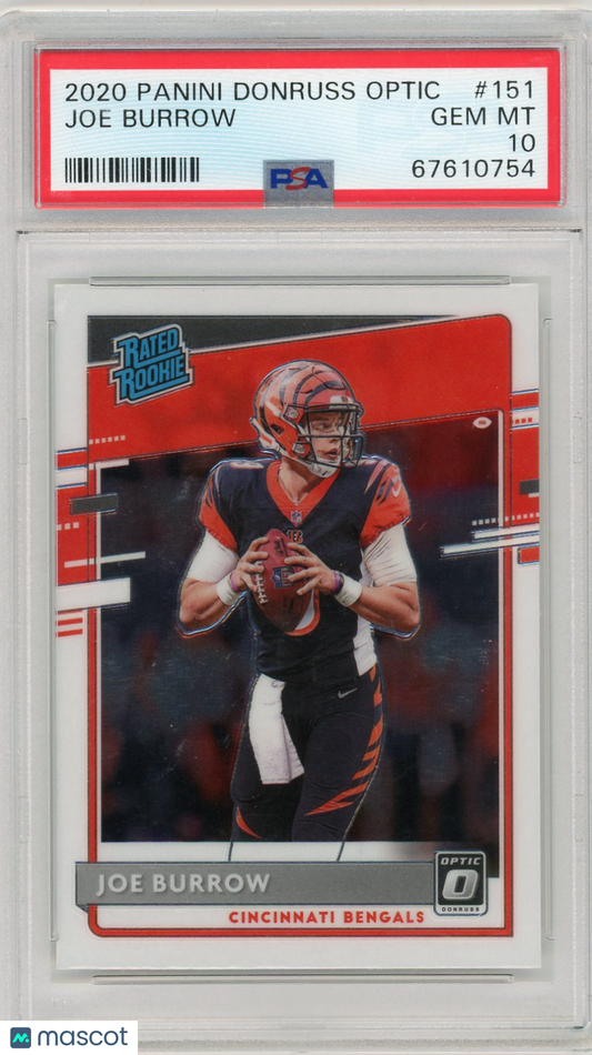 2020 Panini Donruss Optic Joe Burrow #151 PSA 10