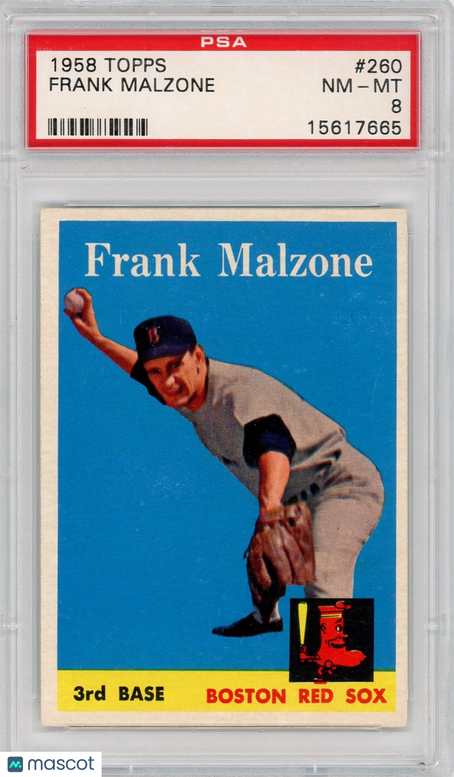 1958 Topps Frank Malzone #260 PSA 8