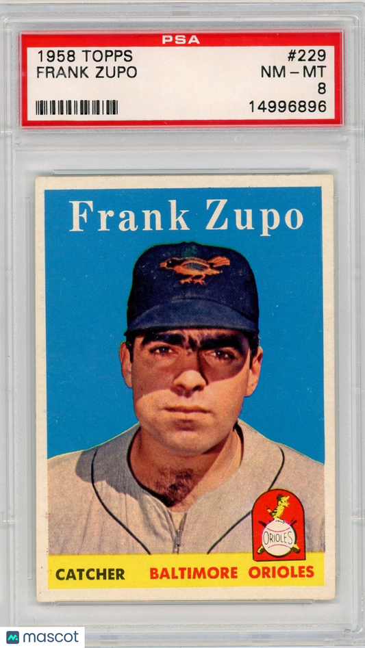1958 Topps Frank Zupo #229 PSA 8