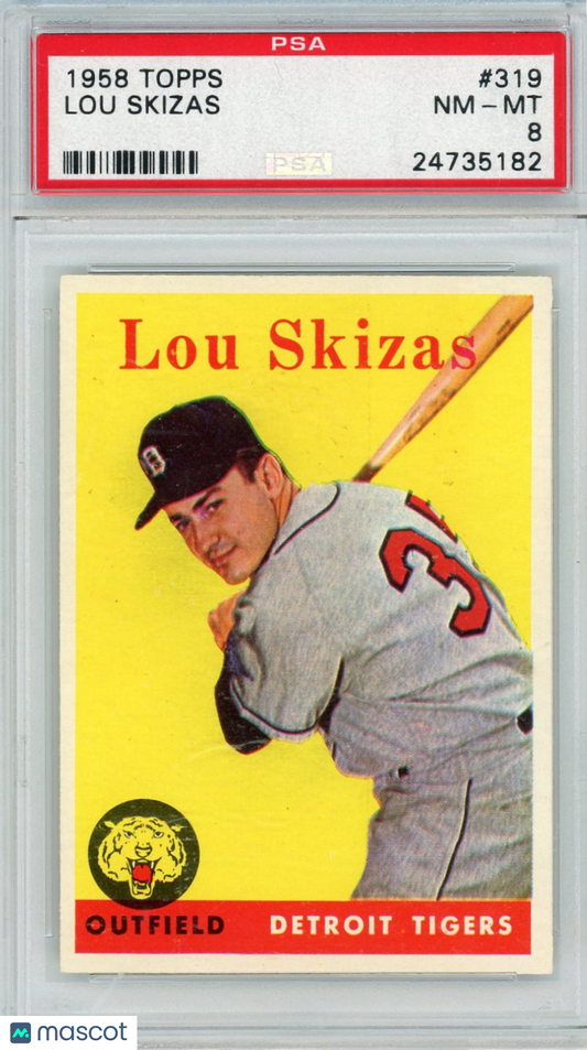 1958 Topps Lou Skizas #319 PSA 8