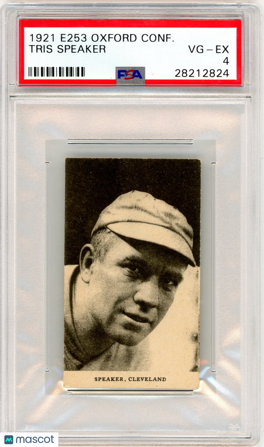 1921 E253 Oxford Confectionery Tris Speaker PSA 4
