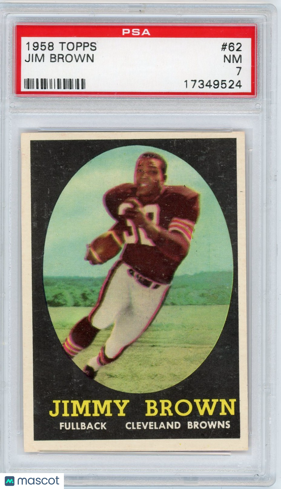 1958 Topps Jim Brown #62 PSA 7