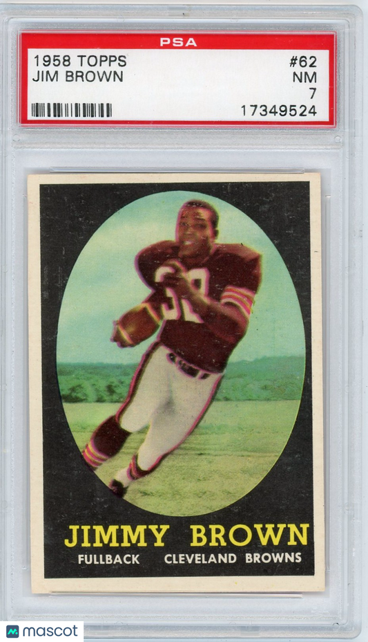 1958 Topps Jim Brown #62 PSA 7