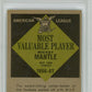 1961 Topps Mickey Mantle #475 MVP PSA 6