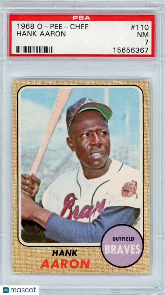 1968 O-Pee-Chee Hank Aaron #110 PSA 7