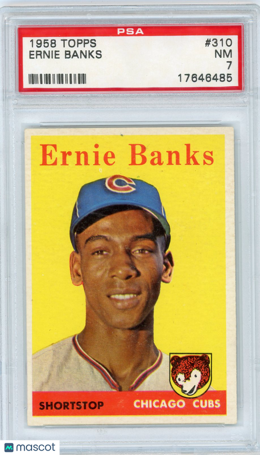 1958 Topps Ernie Banks #310 PSA 7