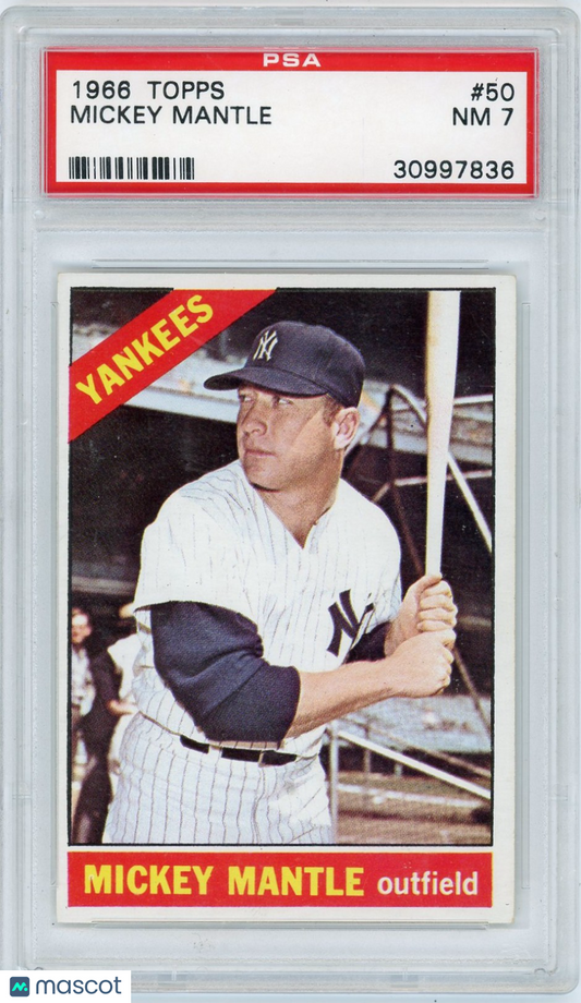 1966 Topps Mickey Mantle #50 PSA 7