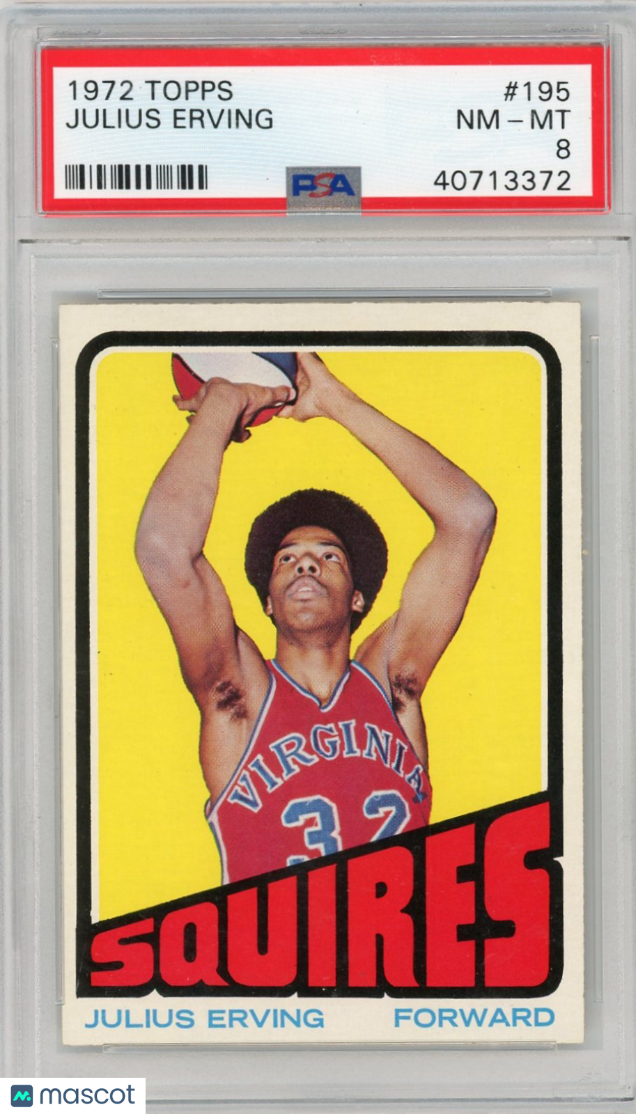 1972 Topps Julius Erving #195 PSA 8