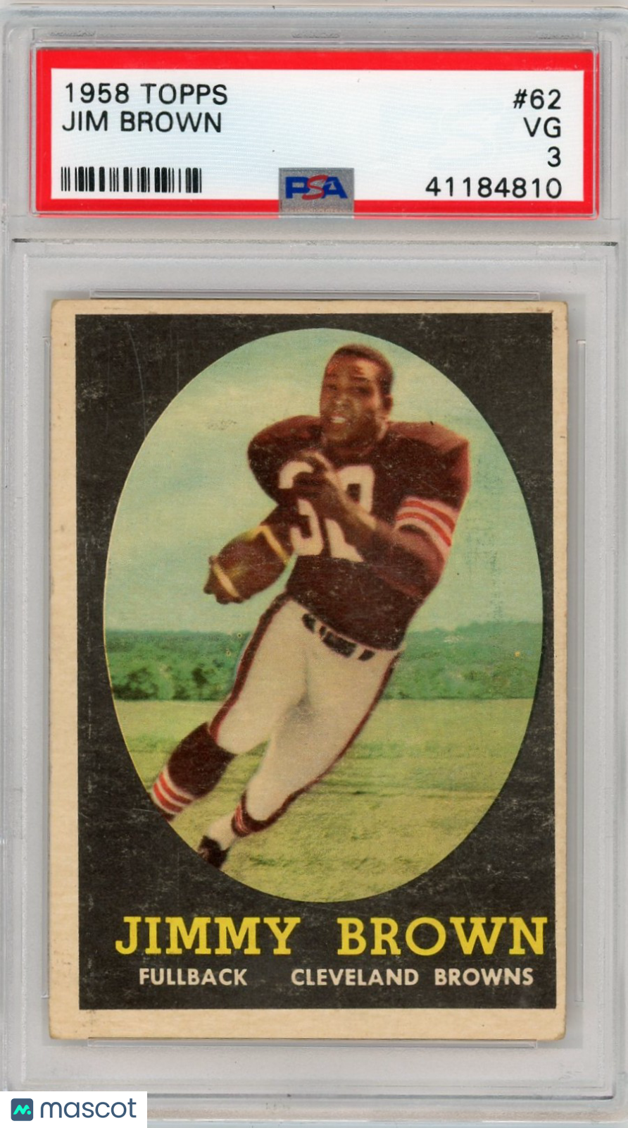 1958 Topps Jim Brown #62 PSA 3