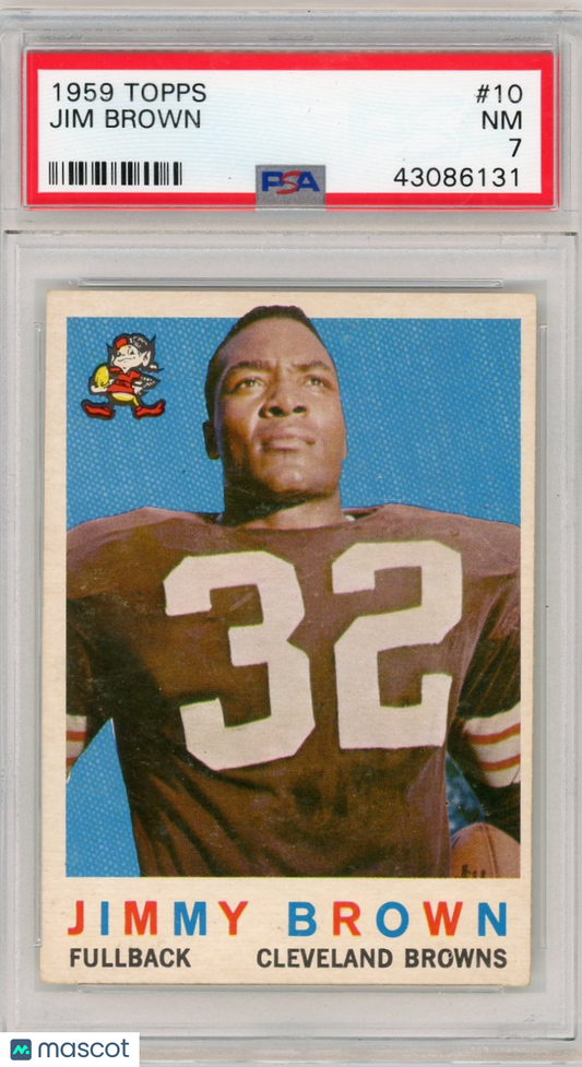 1959 Topps Jim Brown #10 PSA 7