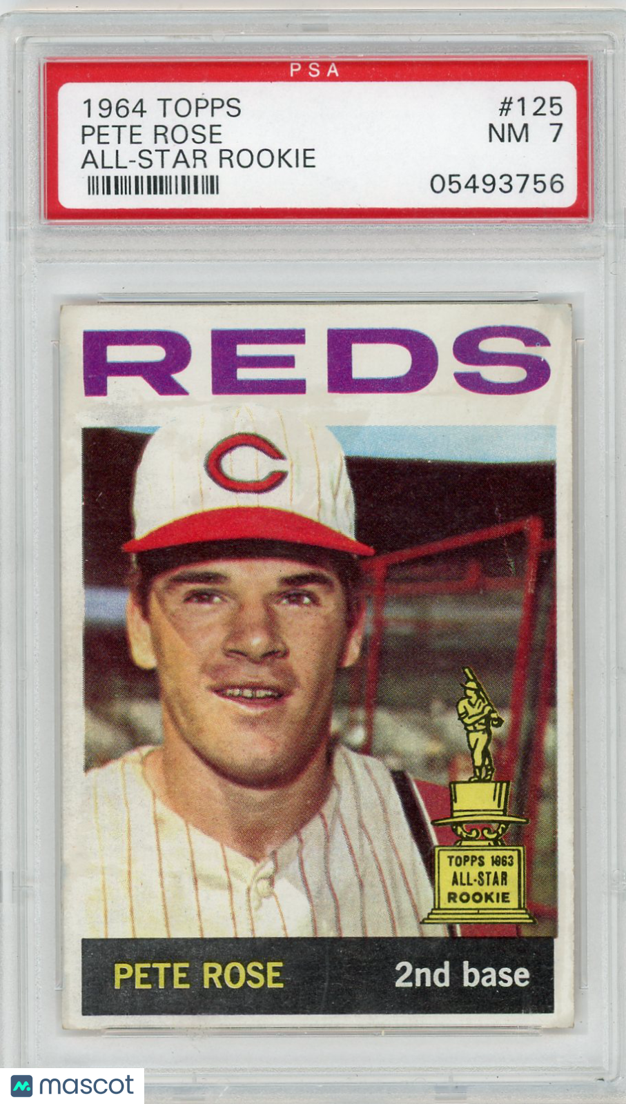 1964 Topps Pete Rose #125 All Star Rookie PSA 7