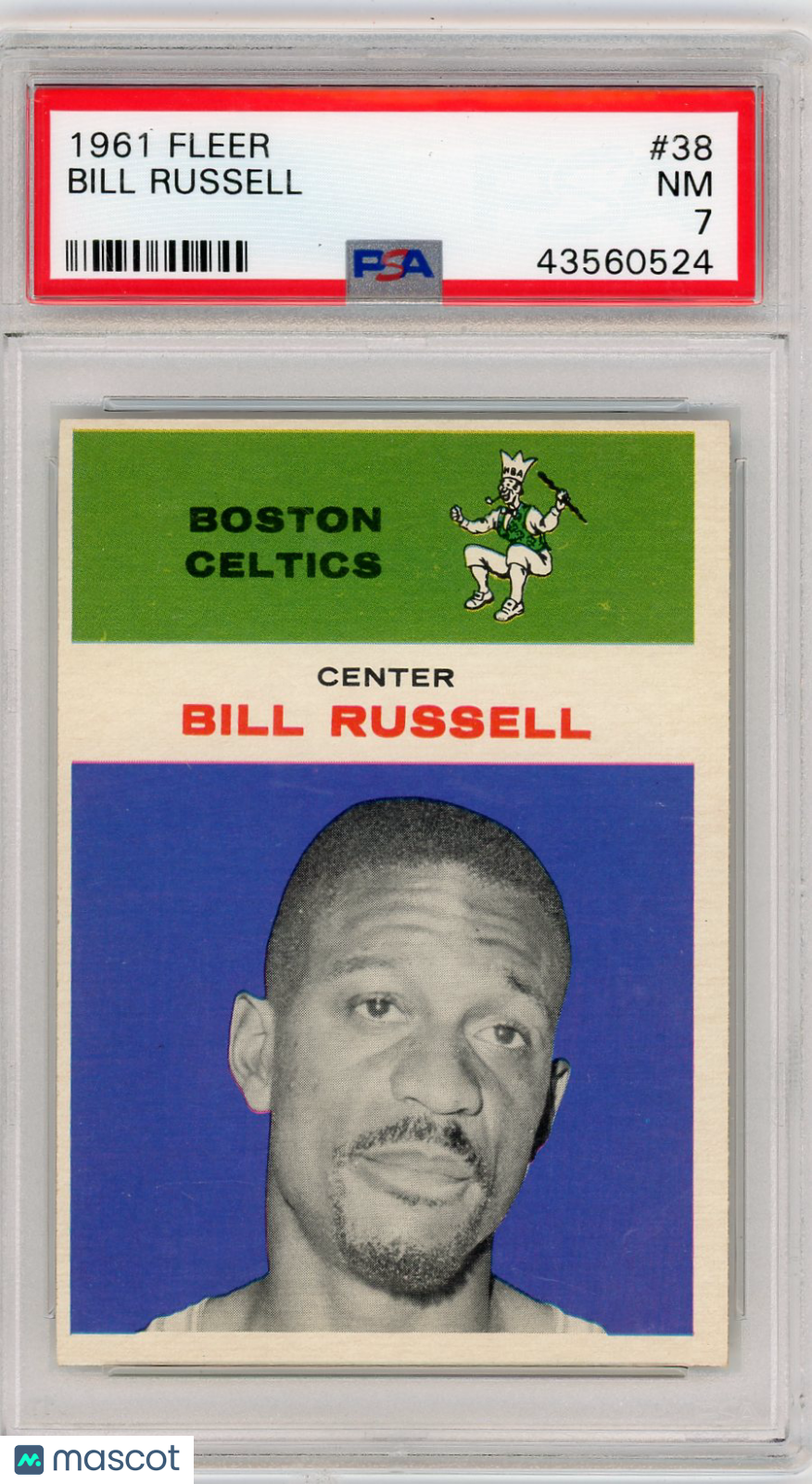 1961 Fleer Bill Russell #38 PSA 7