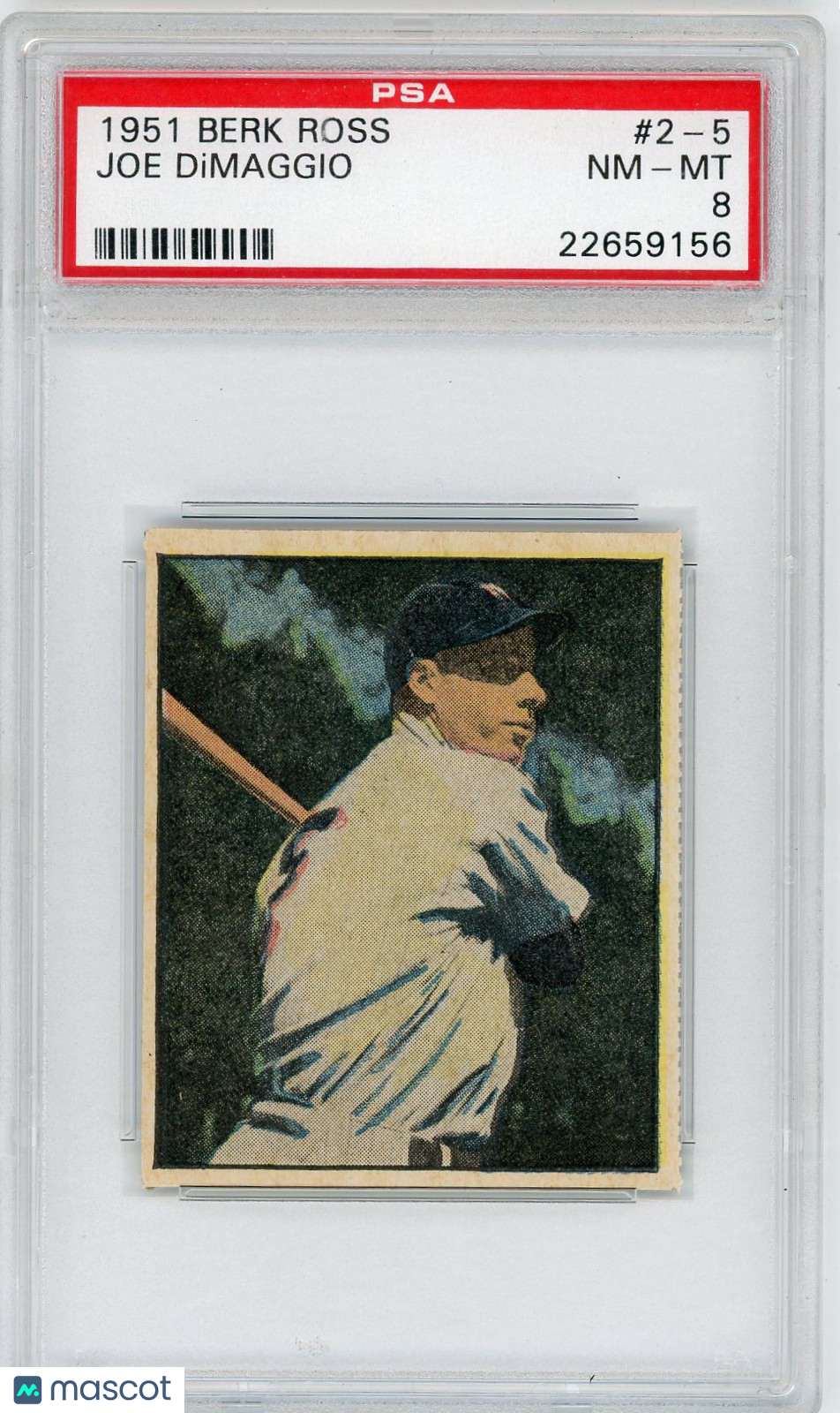 1951 Berk Ross Joe Dimaggio #2-5 PSA 8