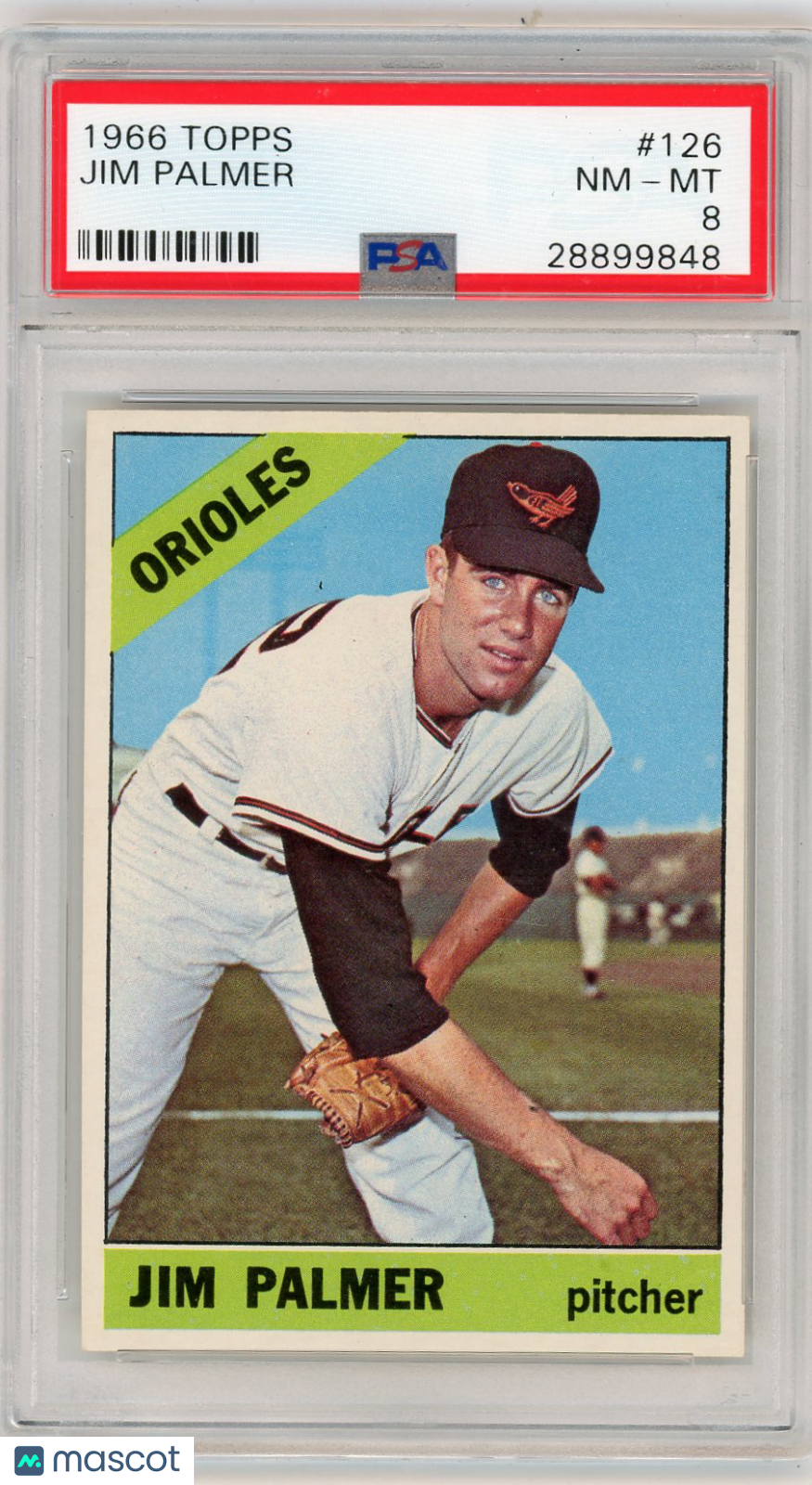 1966 Topps Jim Palmer #126 PSA 8