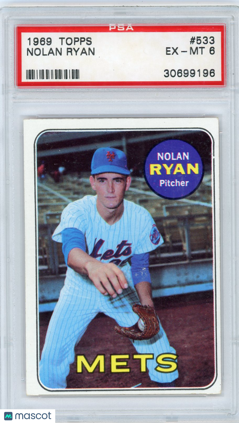 1969 Topps Nolan Ryan #533 PSA 6