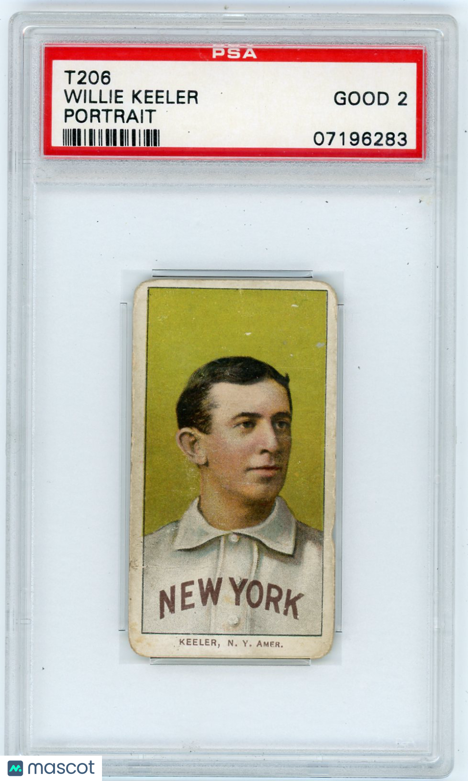 1909-11 T206 Willie Keeler Portrait PSA 2