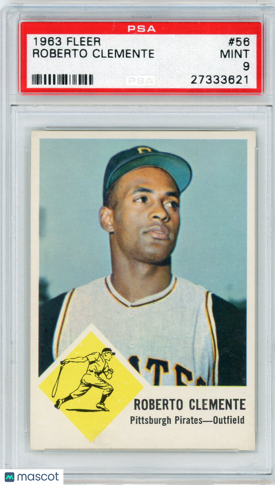 1963 Fleer Roberto Clemente #56 PSA 9