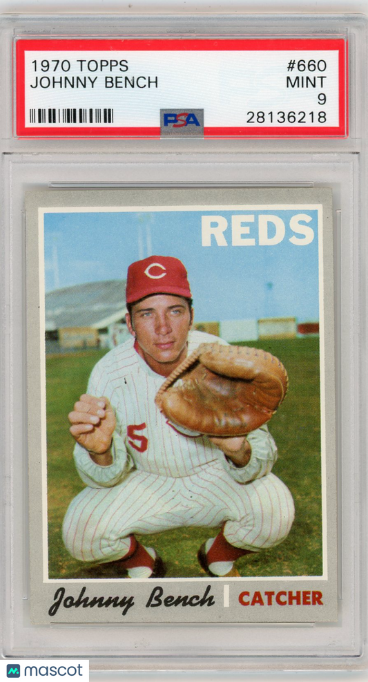 1970 Topps Johnny Bench #660 PSA 9