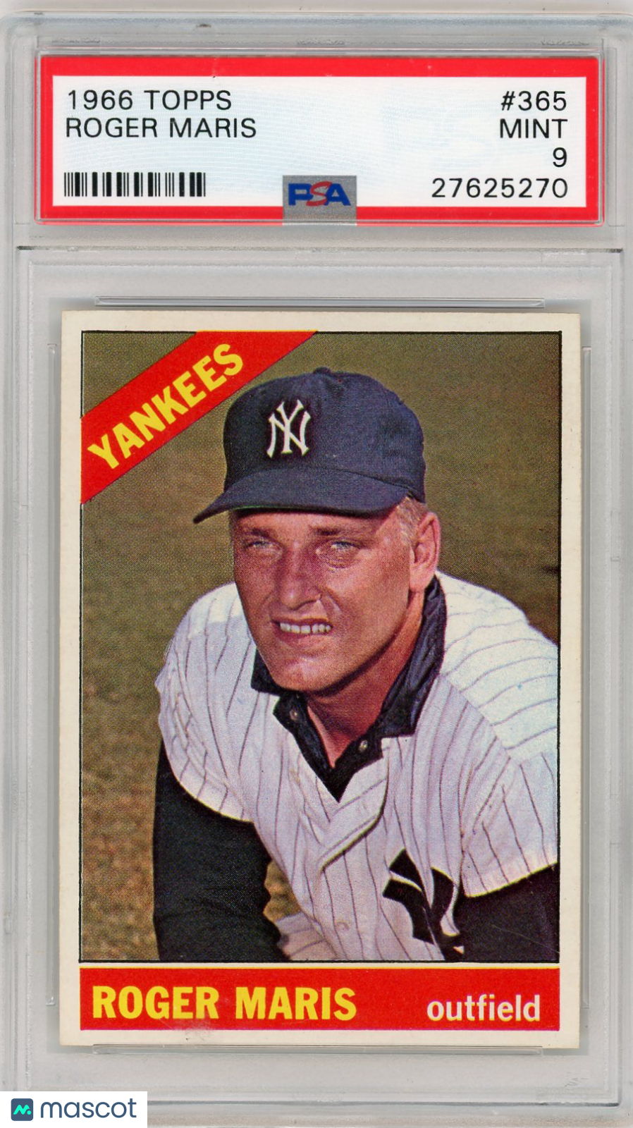 1966 Topps Roger Maris #365 PSA 9