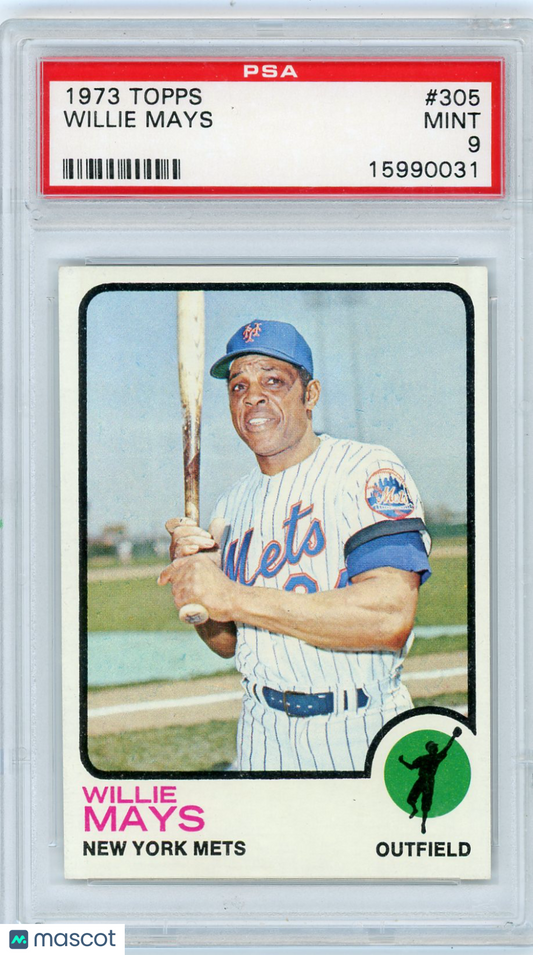 1973 Topps Willie Mays #305 PSA 9