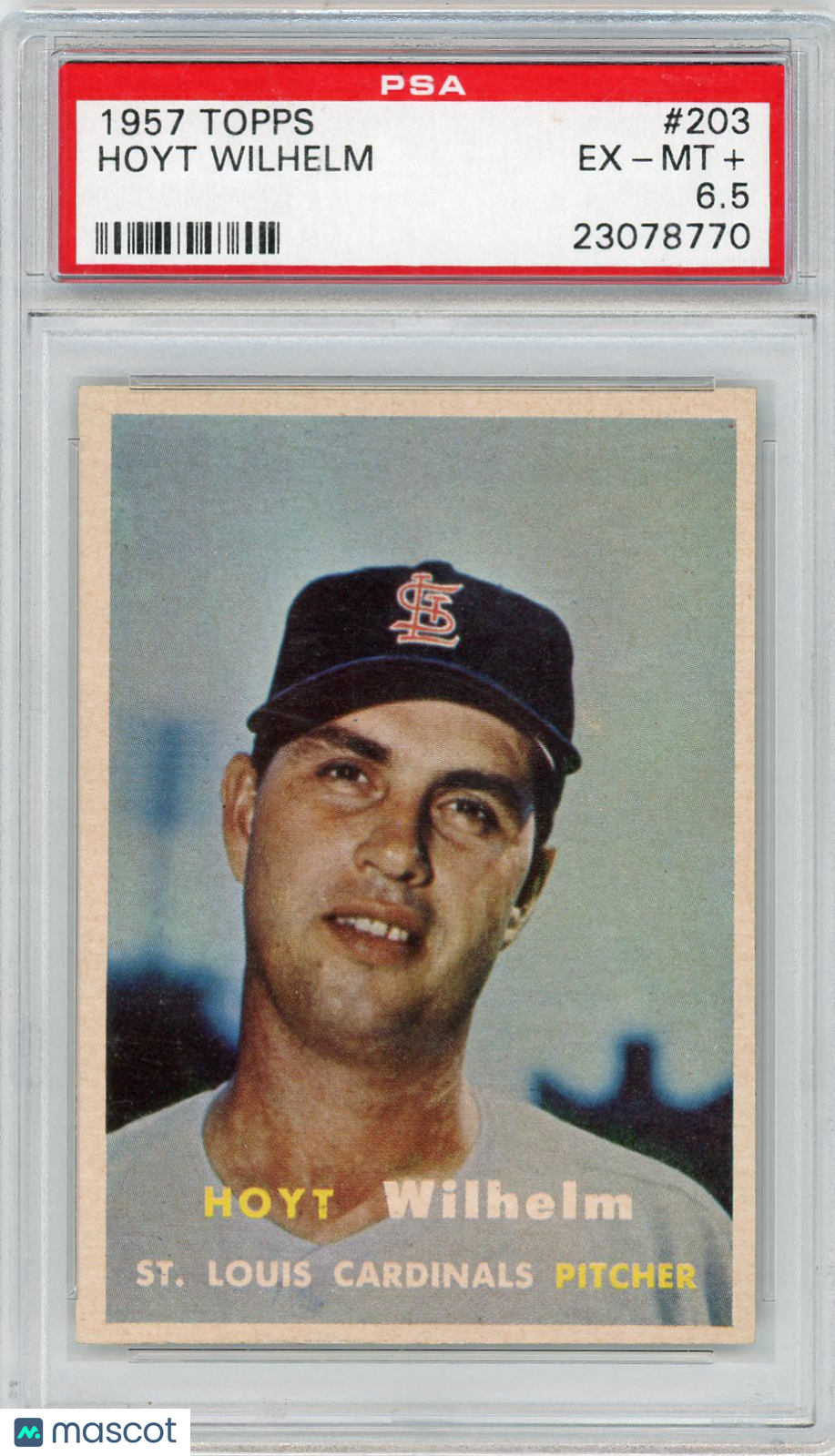 1957 Topps Hoyt Wilhelm #203 PSA 6.5