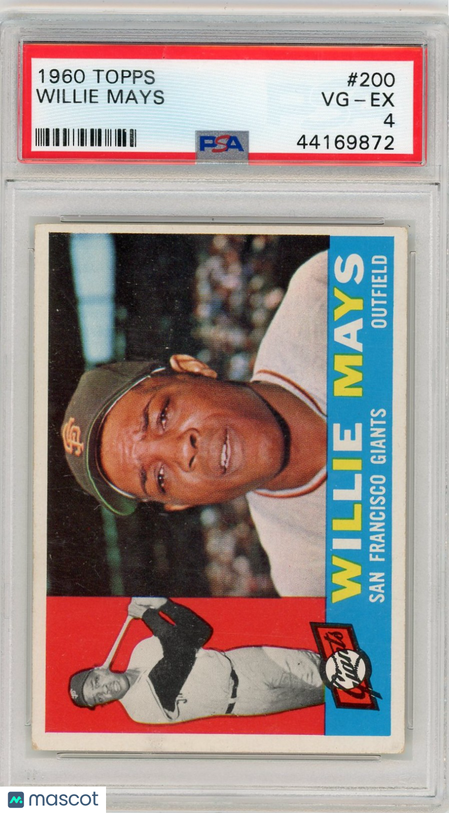 1960 Topps Willie Mays #200 PSA 4