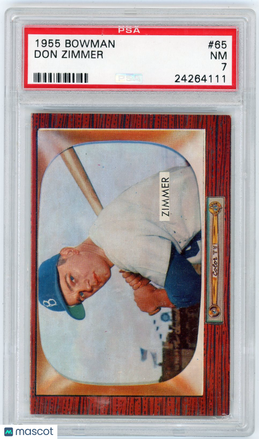 1955 Bowman Don Zimmer #65 PSA 7