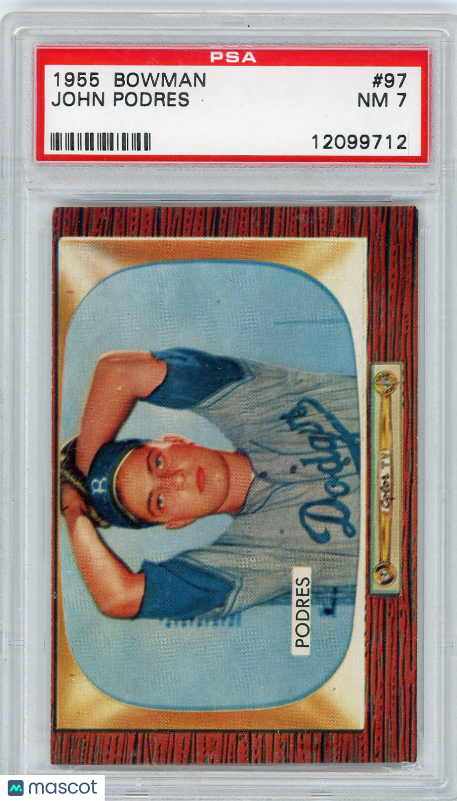 1955 Bowman John Podres #97 PSA 7