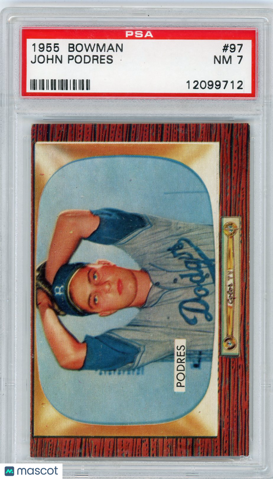 1955 Bowman John Podres #97 PSA 7