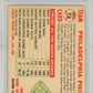 1956 Topps Phillies Team #72 No Date, Name Left WHT. BK. PSA 7