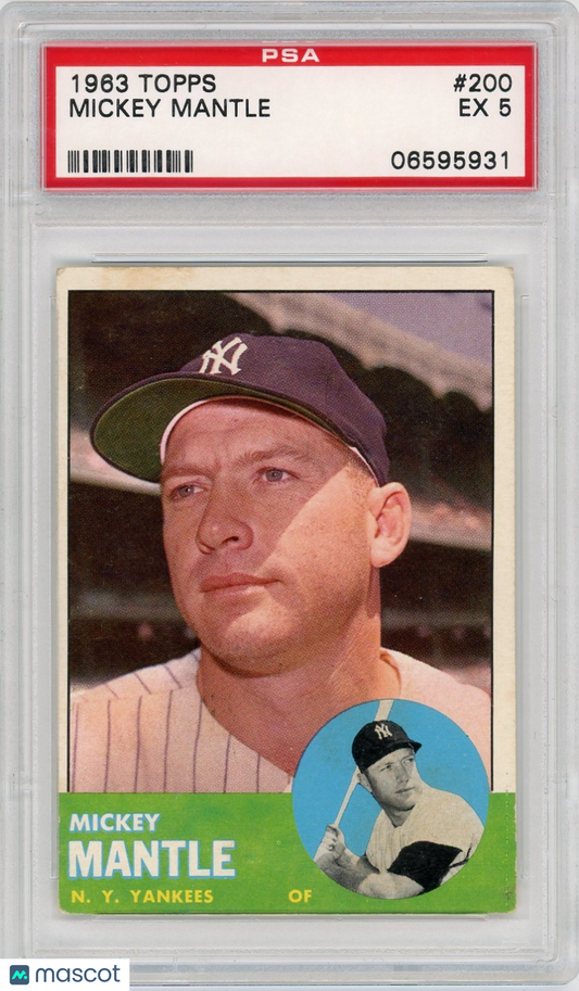 1963 Topps Mickey Mantle #200 PSA 5